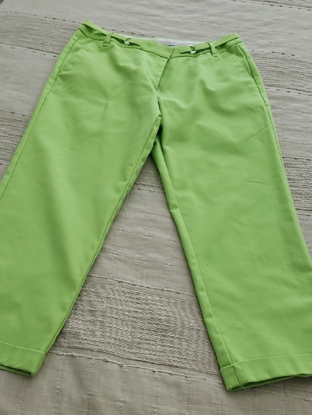 Zac & Rachel Neon Lime Casual Pants